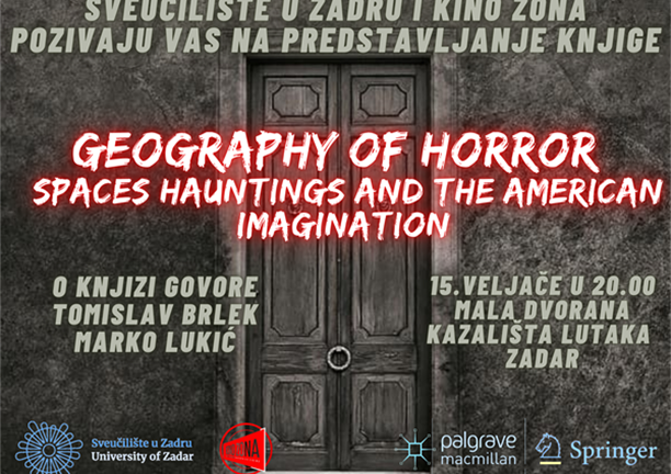 Poziv na predstavljanje knjige "Geography of Horror – Spaces, Hauntings and the American Imagination"