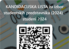 Biranje predstavnika/predstavnice studenata i studentica u Stručnom vijeću Odjela za anglistiku